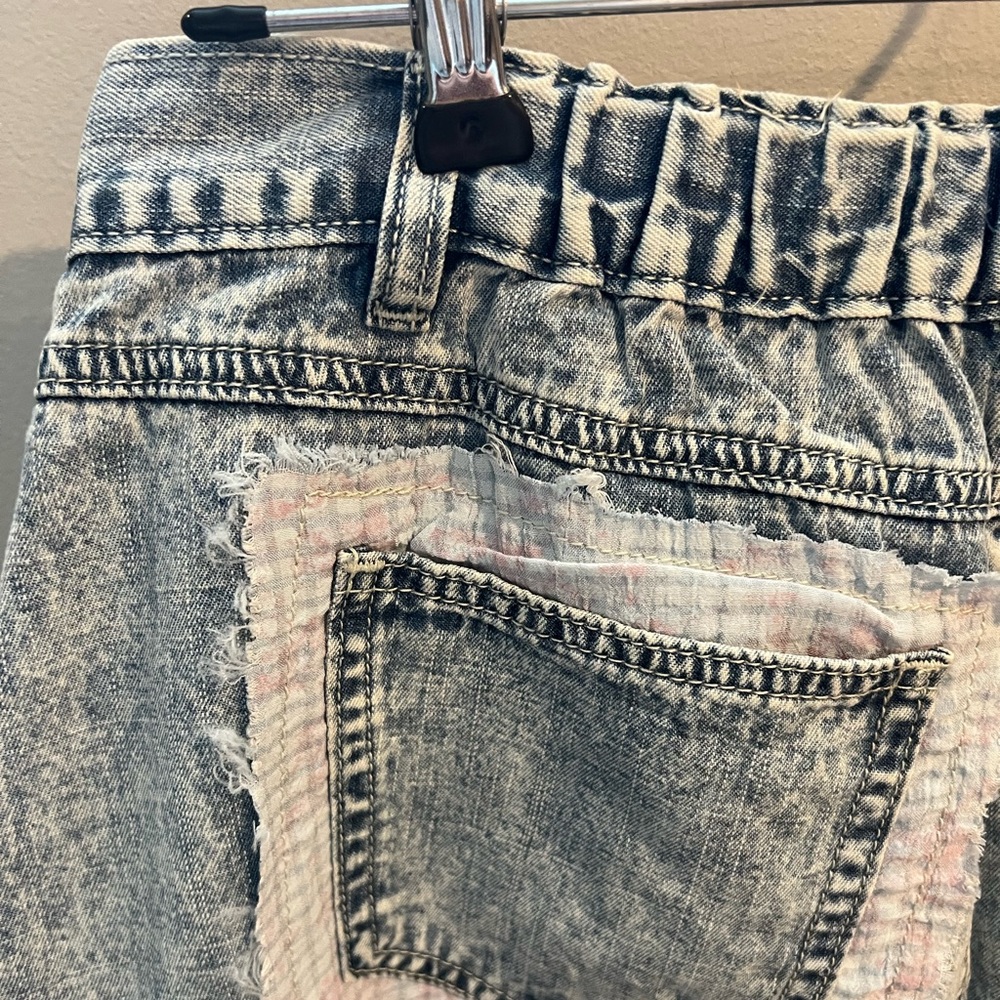*Free Gift* POL Denim and Lace A-Line Skirt - Picture 9 of 13